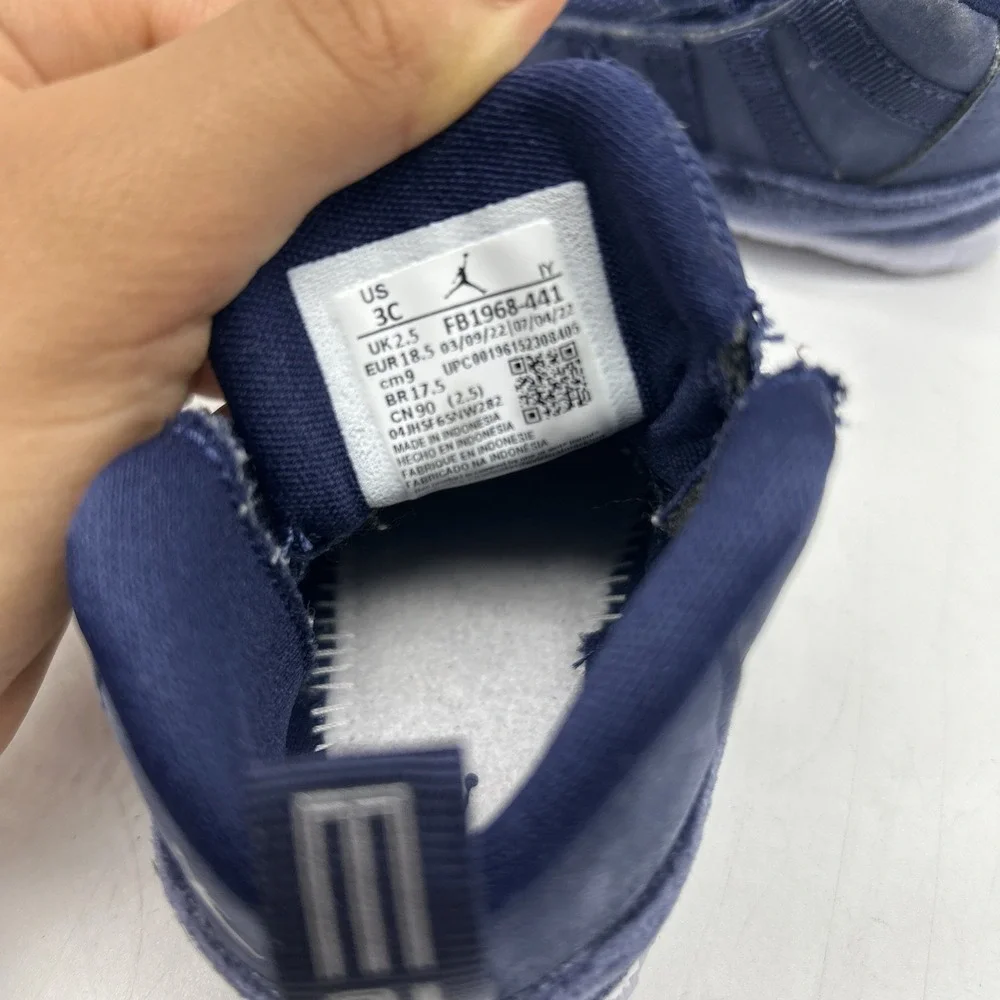 Nike Air Jordan 11 Crib Bootie Baby Newborn 3C Midnight Navy FB1968 441‎